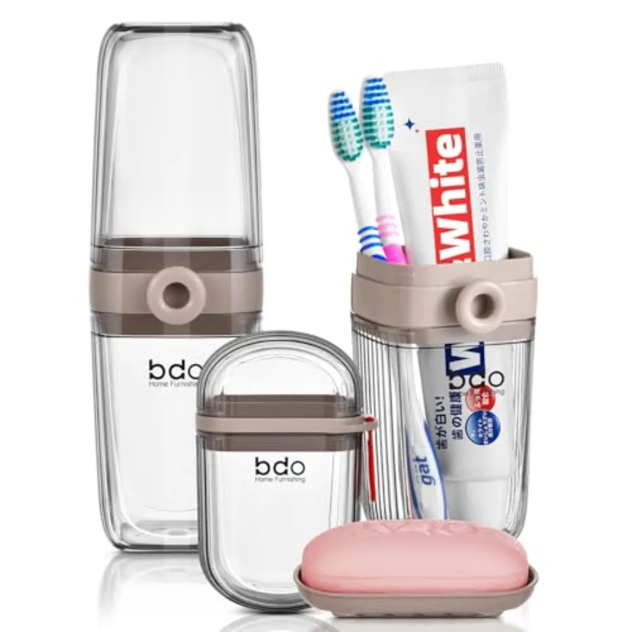 Gray Toothbrush Travel Case, Portable Leakproof Travel Soap Container Dish Tray, 7.88 inch Toothpaste Toothbrush Holder with Co
Gray Toothbrush Travel Case, Portable Leakproof Travel Soap Container Dish Tray, 7.88 inch Toothpaste Toothbrush Holder with Co