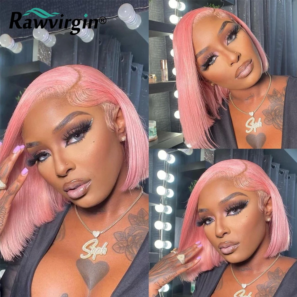 Pink Short Bob Wigs Straight 13x4 Lace Front Human Hair Wigs 200% Transparent Lace Pre Plucked Brazilian Virgin Hair Lace Wig
Pink Short Bob Wigs Straight 13x4 Lace Front Human Hair Wigs 200% Transparent Lace Pre Plucked Brazilian Virgin Hair Lace Wig
