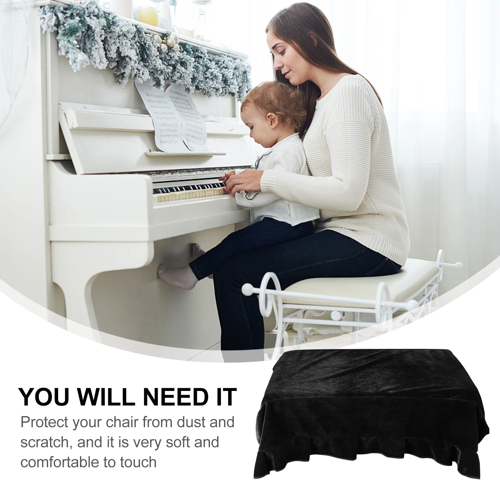 Elastic Piano Stool Cover Premium Material Home Office Chair Protector Stretch Seat Cushion Scratch Resistant Easy Install Bench
Elastic Piano Stool Cover Premium Material Home Office Chair Protector Stretch Seat Cushion Scratch Resistant Easy Install Bench