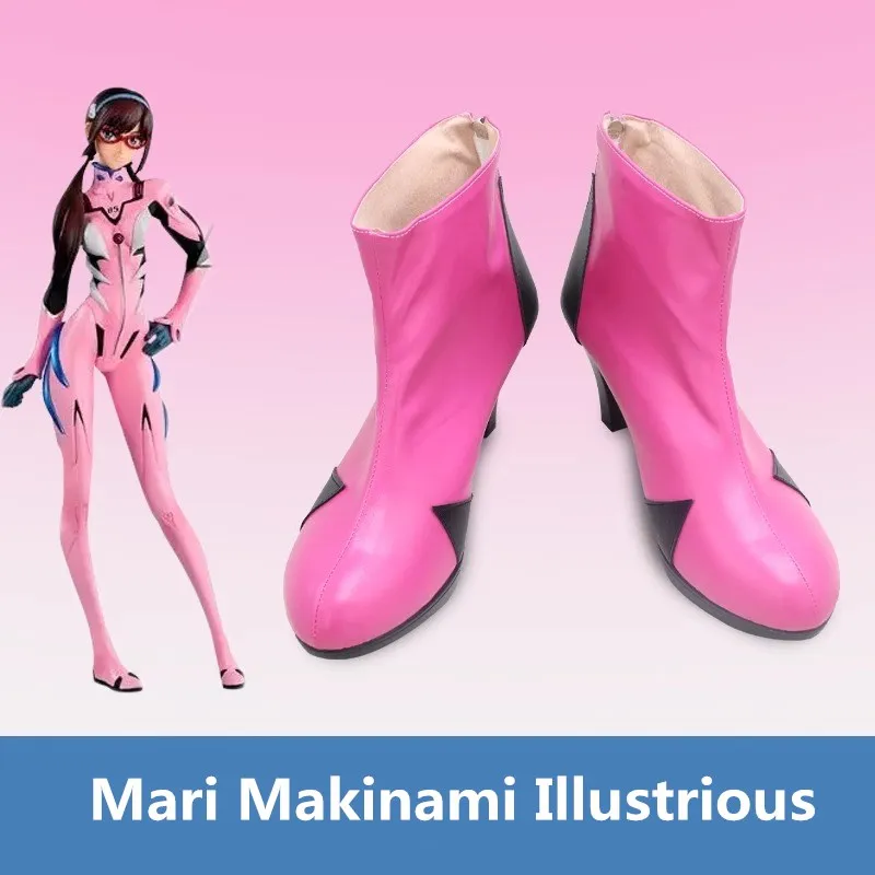 EVA Katsuragi Misato Mari Makinami Illustrious Cosplay Costume Shoes Anime Handmade Faux Leather Boots
EVA Katsuragi Misato Mari Makinami Illustrious Cosplay Costume Shoes Anime Handmade Faux Leather Boots