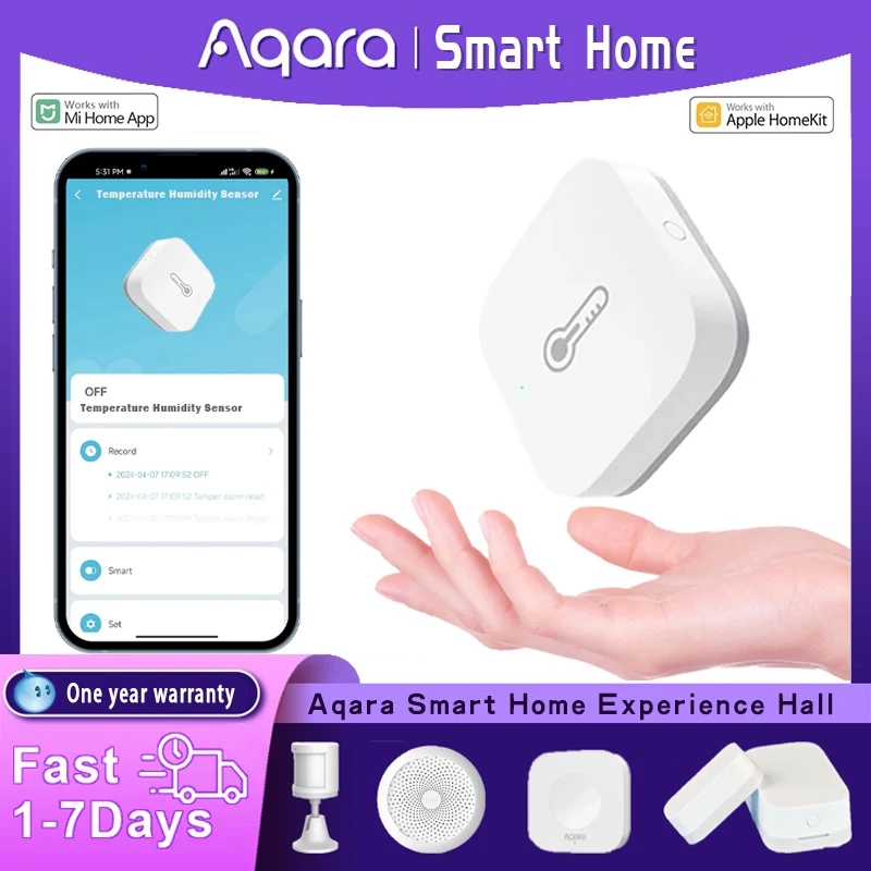 Aqara Temperature Humidity Sensor Zigbee Smart Air Pressure Environment Smart Home Control For Xiaomi Mijia Mi home Homekit App
Aqara Temperature Humidity Sensor Zigbee Smart Air Pressure Environment Smart Home Control For Xiaomi Mijia Mi home Homekit App