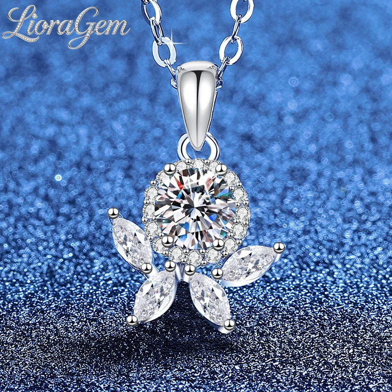 LioraGem New Floral Moissanite Clavicle Necklace, Fresh and Elegant Floral Necklace for Women Platinum PT950 Stamp
LioraGem New Floral Moissanite Clavicle Necklace, Fresh and Elegant Floral Necklace for Women Platinum PT950 Stamp