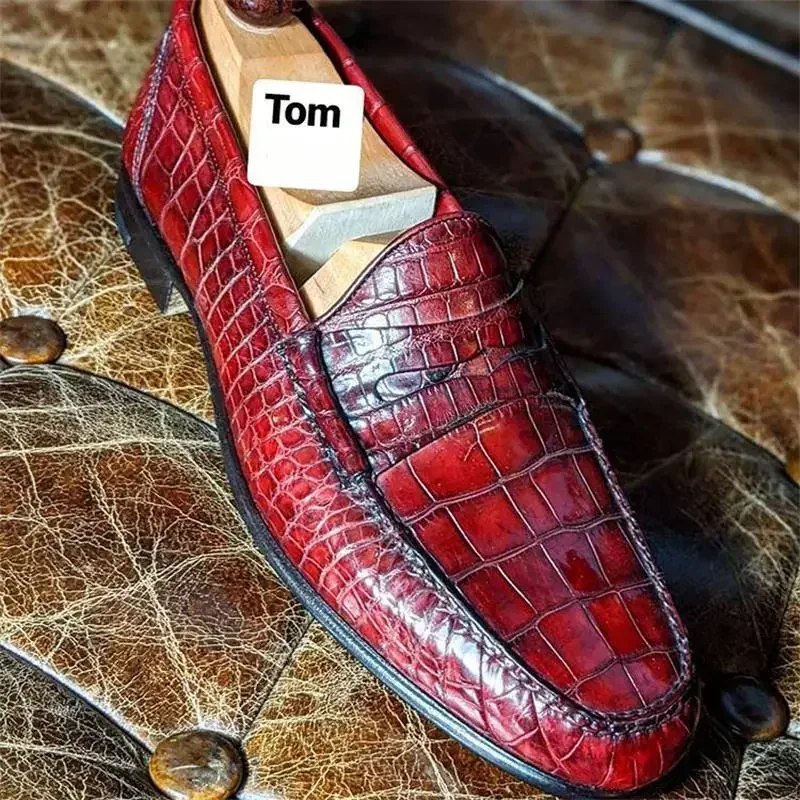 Loafers Men Shoes PU Solid Color Fashion Business Casual Wedding Party All-match Crack Lattice Classic Slip-on Dress Shoes CP010
Loafers Men Shoes PU Solid Color Fashion Business Casual Wedding Party All-match Crack Lattice Classic Slip-on Dress Shoes CP010