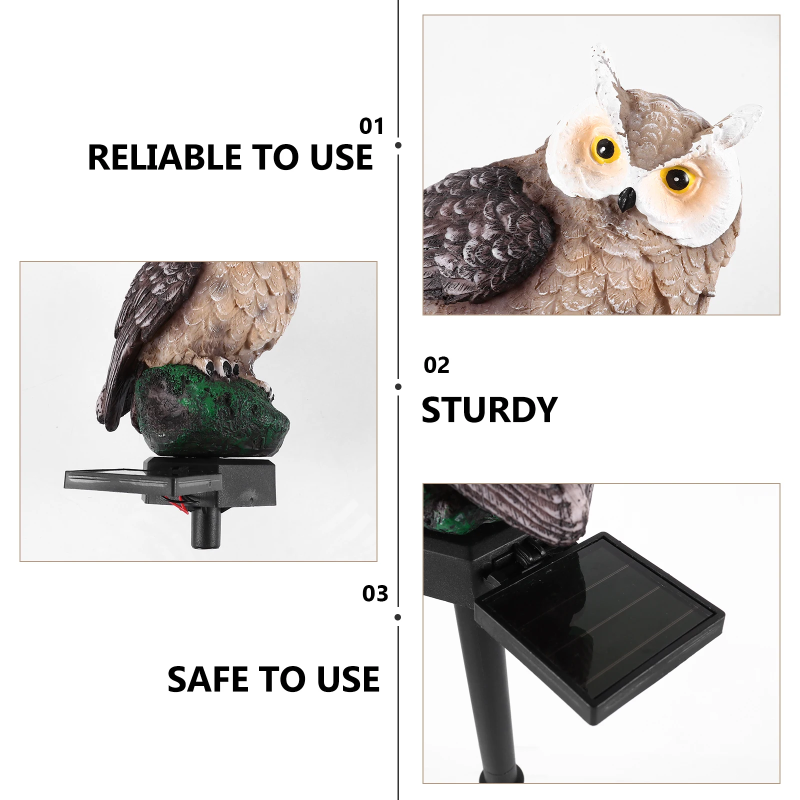 Owl Solar Powered LED Garden Lighting Waterproof ABS Solar Owl L Light Statue Plug Lamp Outdoor Decorative
Owl Solar Powered LED Garden Lighting Waterproof ABS Solar Owl L Light Statue Plug Lamp Outdoor Decorative