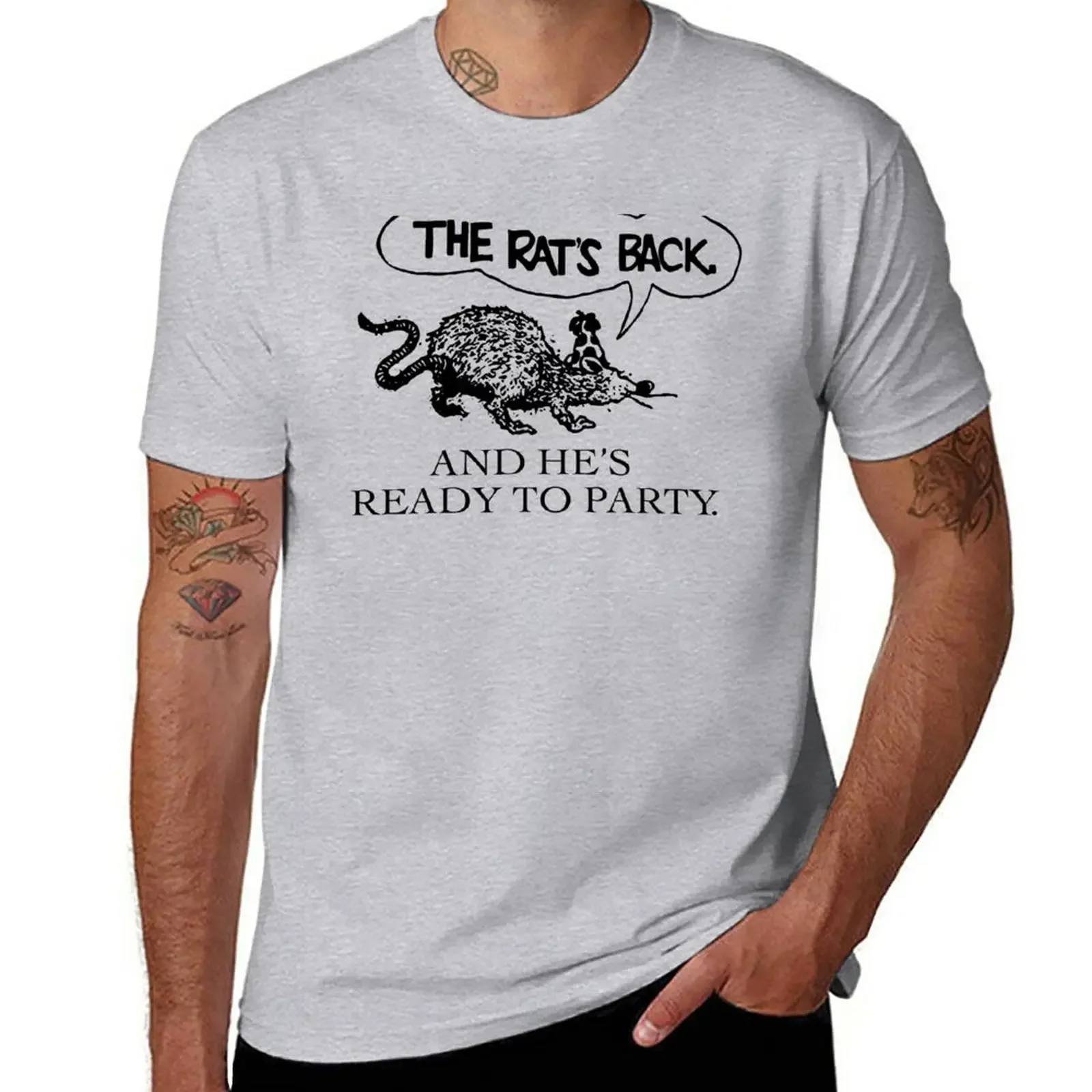 The Rat's Back, And he's ready to party | Vintage design T-Shirt customizeds plus size tops mens big and tall t shirts
The Rat's Back, And he's ready to party | Vintage design T-Shirt customizeds plus size tops mens big and tall t shirts