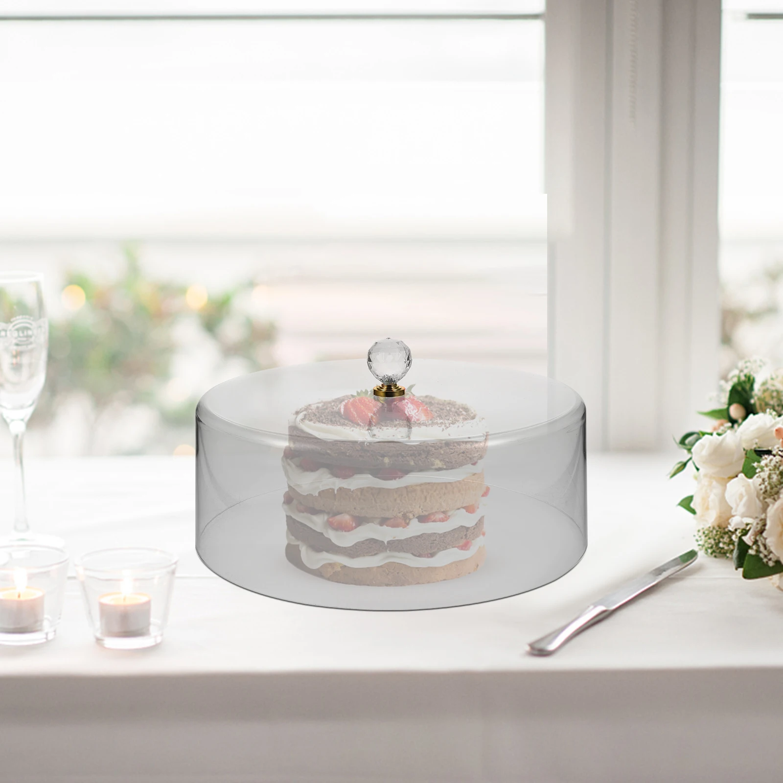 Acrylic Cake Cover Food Covers for outside Party Dome Dining Table Pie Cakes Cloche Tray Stand Lid
Acrylic Cake Cover Food Covers for outside Party Dome Dining Table Pie Cakes Cloche Tray Stand Lid