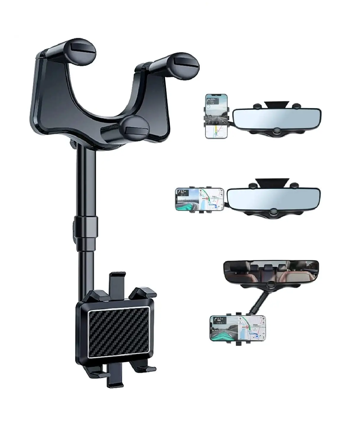 Автомобильный держатель для телефона с зеркалом заднего вида 360° ° Выдвижной вращающийся держатель для сотового телефона, зажим для мобильного телефона, GPS-подставка для крепления телефона
Автомобильный держатель для телефона с зеркалом заднего вида 360° ° Выдвижной вращающийся держатель для сотового телефона, зажим для мобильного телефона, GPS-подставка для крепления телефона