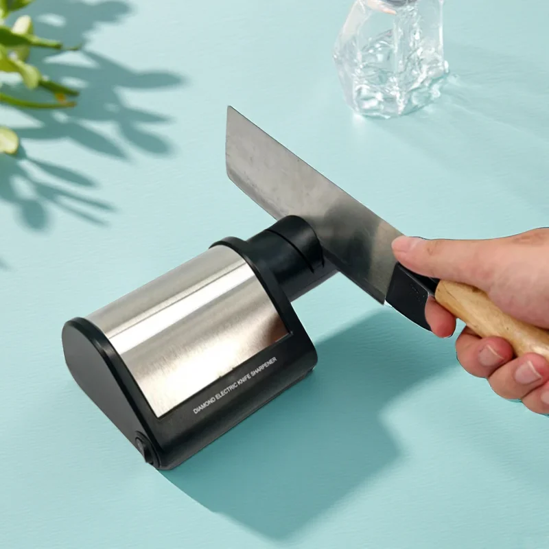 Multi-use Electric Knife Sharpener Removable Diamond Wheel Design, High Efficiency Quick Sharpening Kitchen Woodworking Tool
Multi-use Electric Knife Sharpener Removable Diamond Wheel Design, High Efficiency Quick Sharpening Kitchen Woodworking Tool