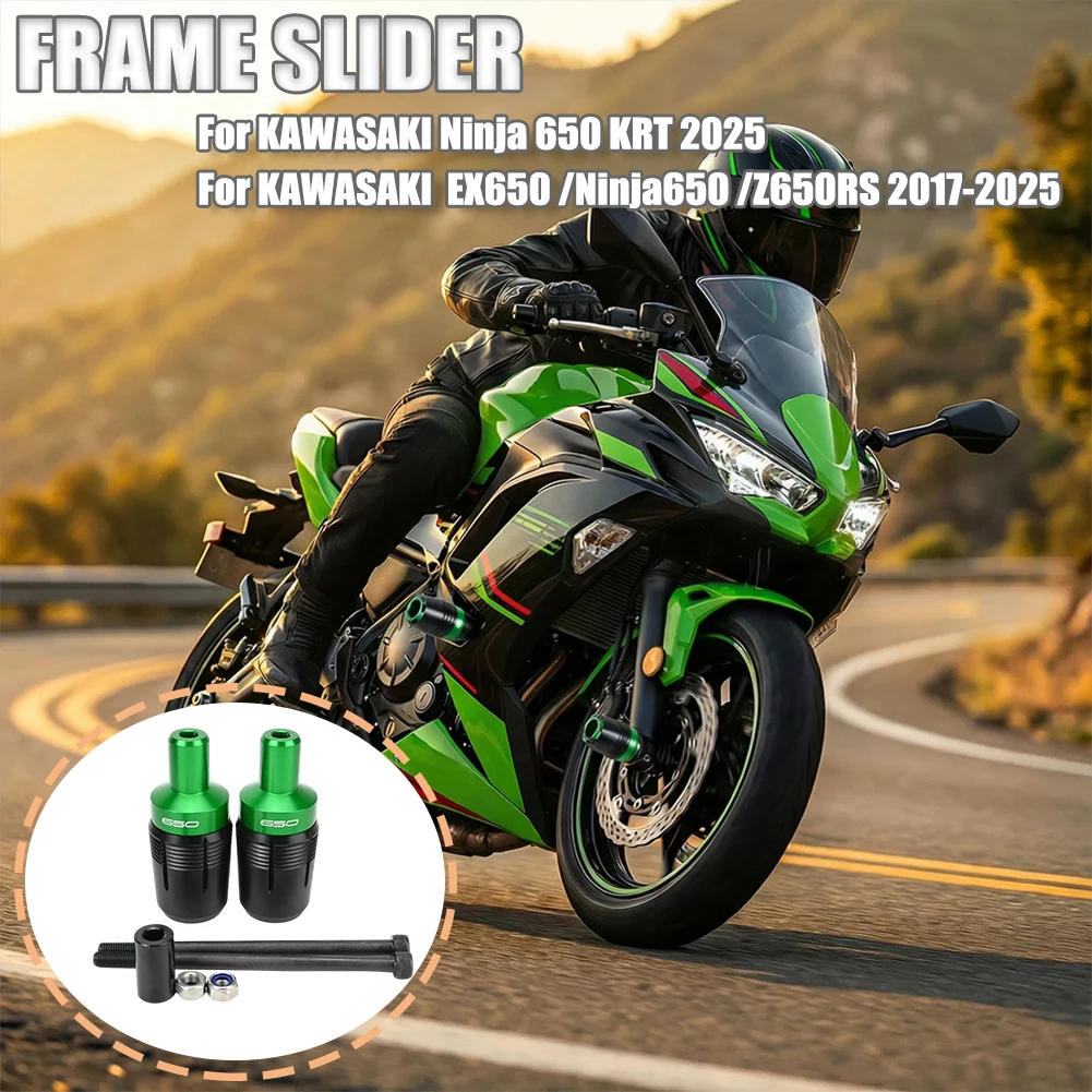 2025 Motorcycle Accessories For KAWASAKI Ninja 650 KRT EX650 Z650 Z650RS Frame Sliders Falling Protection Crash Protector Pad
2025 Motorcycle Accessories For KAWASAKI Ninja 650 KRT EX650 Z650 Z650RS Frame Sliders Falling Protection Crash Protector Pad