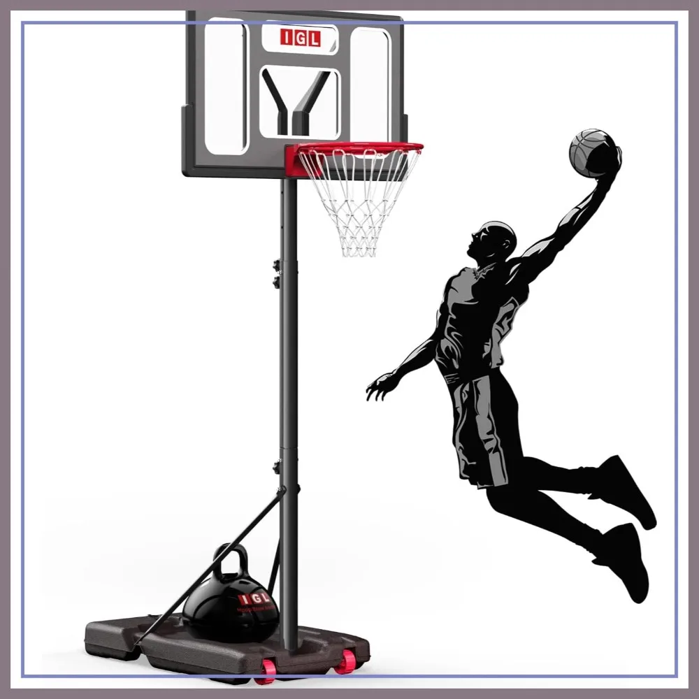 Portable Basketball Hoop 5.6-10FT Adjustable Goal System 40/44 Inch Outdoor Backyard for Kids Youth Adults
Portable Basketball Hoop 5.6-10FT Adjustable Goal System 40/44 Inch Outdoor Backyard for Kids Youth Adults