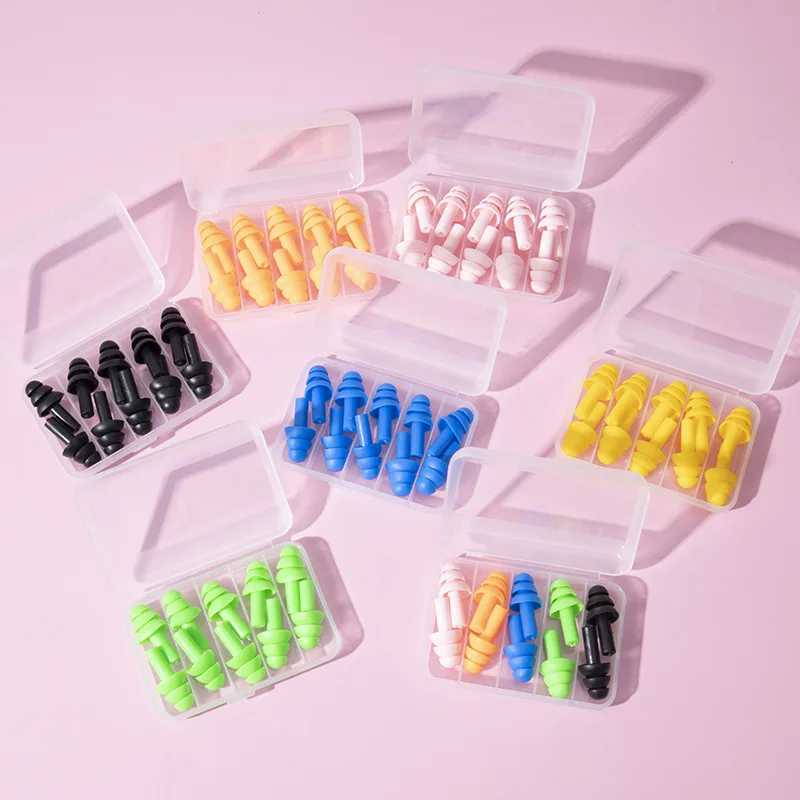 5 Pairs Soft Anti-Noise Ear Plug Waterproof Swimming Silicone Swim Earplugs for Adult Children Swimmers Diving
5 Pairs Soft Anti-Noise Ear Plug Waterproof Swimming Silicone Swim Earplugs for Adult Children Swimmers Diving