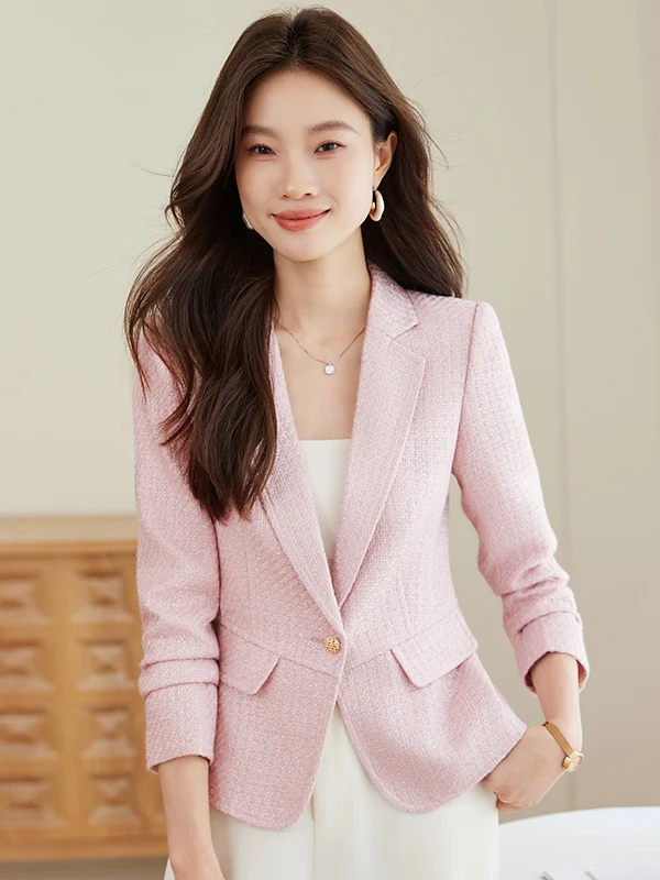 Fashionable Short Tailored Jacket Women's Autumn 2025 Waist-Cinching OL Style Small Fragrance Wind Business Casual Suit
Fashionable Short Tailored Jacket Women's Autumn 2025 Waist-Cinching OL Style Small Fragrance Wind Business Casual Suit
