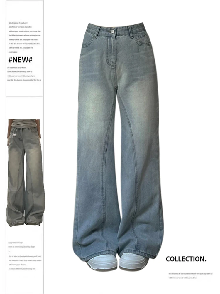 Women's Blue Y2k Jeans Harajuku Aesthetic Streetwear Baggy Denim Trousers Oversize Wide Jean Pants Vintage Trashy Clothes 2024
Women's Blue Y2k Jeans Harajuku Aesthetic Streetwear Baggy Denim Trousers Oversize Wide Jean Pants Vintage Trashy Clothes 2024