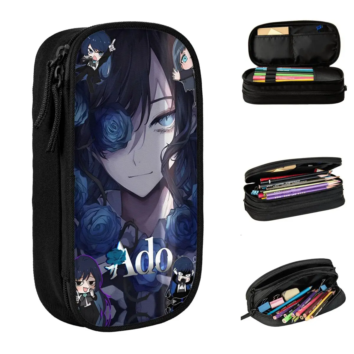 Пенал Ado Hibana World Tour, японские пеналы для певиц, коробка для ручек для студентов, большая сумка для хранения, школьные аксессуары для студентов
Пенал Ado Hibana World Tour, японские пеналы для певиц, коробка для ручек для студентов, большая сумка для хранения, школьные аксессуары для студентов