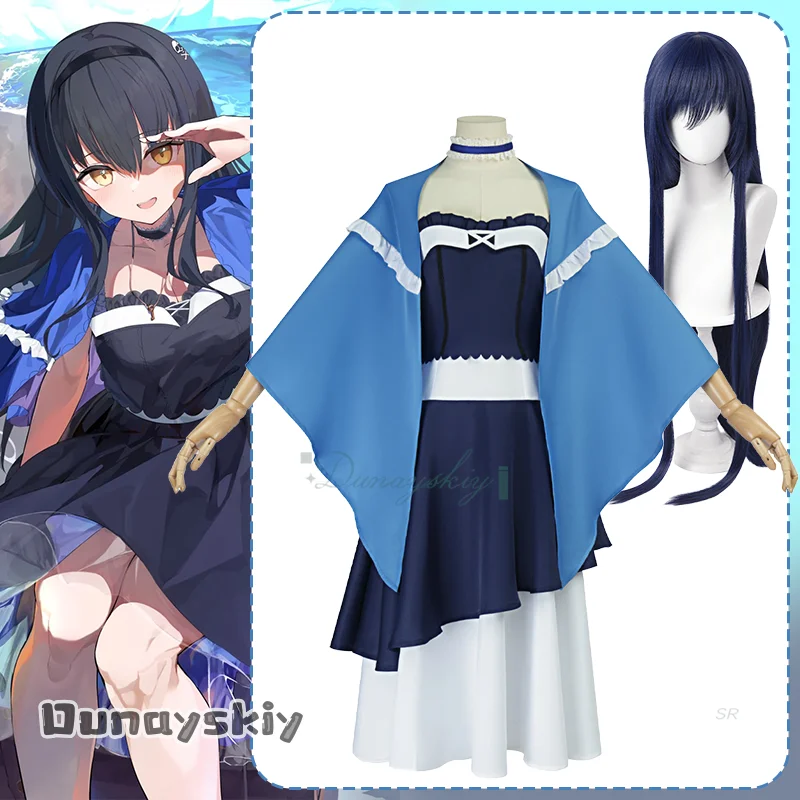 {Anna zhang Online} Аниме Летние карманы Kushima Kamome Косплей Костюм Шаль Парик Темно-синее платье Женский костюм на Хэллоуин для девочек
{Anna zhang Online} Аниме Летние карманы Kushima Kamome Косплей Костюм Шаль Парик Темно-синее платье Женский костюм на Хэллоуин для девочек