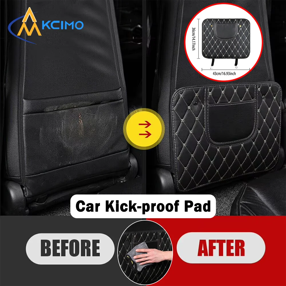 Black PU Leather Car Seat Protector | Kids Anti-Kick Pad | Waterproof Scratchproof Back Seat Cover with Storage Auto Accessories
Black PU Leather Car Seat Protector | Kids Anti-Kick Pad | Waterproof Scratchproof Back Seat Cover with Storage Auto Accessories