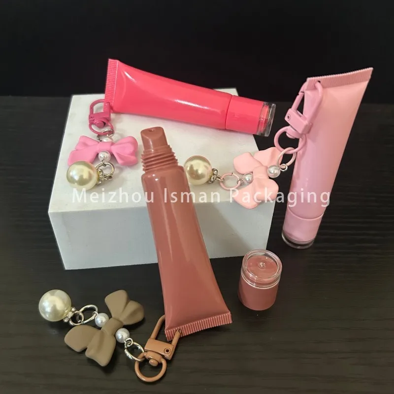 50Pcs Empty 15ML Brown Pink Soft Lip Gloss Squeeze Tubes Lipstick Lip Essence Tube with Hole for Bead Bow Key Chain Pendant
50Pcs Empty 15ML Brown Pink Soft Lip Gloss Squeeze Tubes Lipstick Lip Essence Tube with Hole for Bead Bow Key Chain Pendant