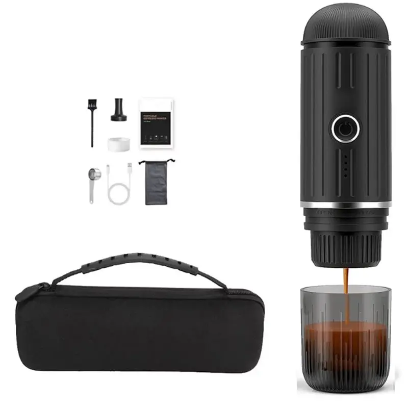 ABJT-2 In 1 Electric Travel Espresso Portable Coffee Machine Compatible With Ground Coffee Small Large Capsules Black
ABJT-2 In 1 Electric Travel Espresso Portable Coffee Machine Compatible With Ground Coffee Small Large Capsules Black