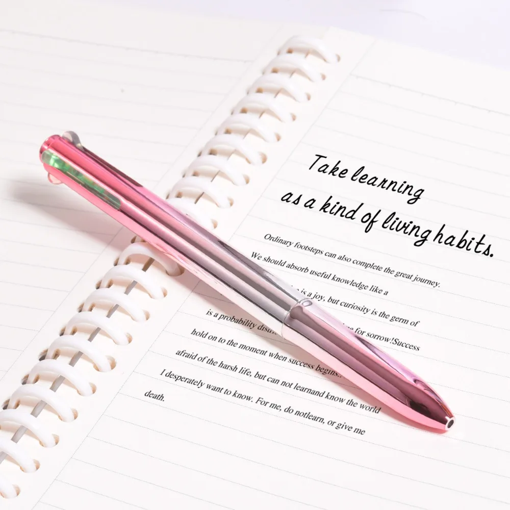 Creative 4-in-1 Gel Pen Quick Dry Metallic Texture Ballpoint Pen 0.5mm ST Tip Writing Pen School Office Supplies
Creative 4-in-1 Gel Pen Quick Dry Metallic Texture Ballpoint Pen 0.5mm ST Tip Writing Pen School Office Supplies