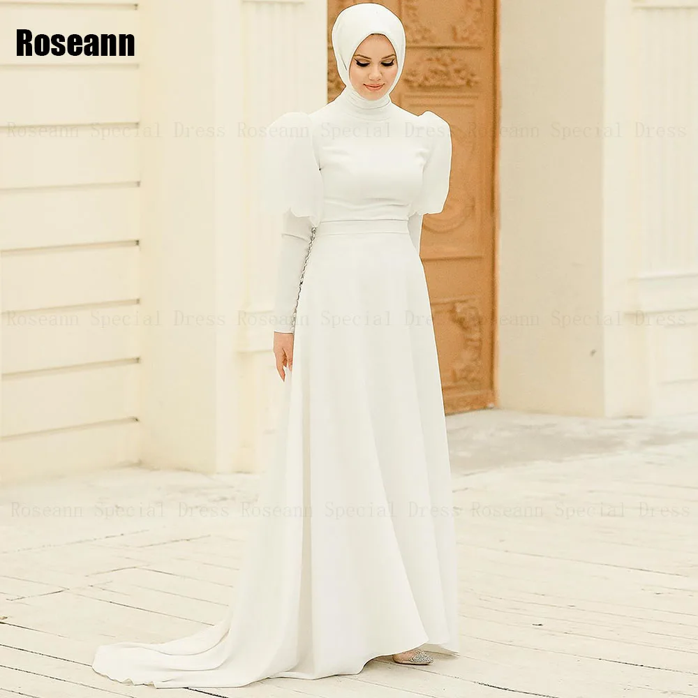 Customized Muslim 2025 New Fashion A-line Wedding Dresses Puff Sleeve Draped Pleat Full Brush Train Bride Dress robe de mariée
Customized Muslim 2025 New Fashion A-line Wedding Dresses Puff Sleeve Draped Pleat Full Brush Train Bride Dress robe de mariée