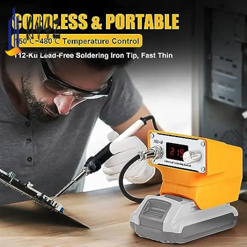 A44Z-Cordless Soldering Iron Station For 20V Battery,Battery Powered Digital Soldering Iron With T12 Tip
A44Z-Cordless Soldering Iron Station For 20V Battery,Battery Powered Digital Soldering Iron With T12 Tip