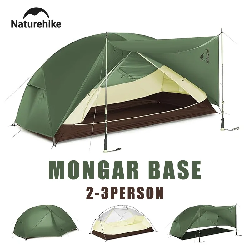 Палатка Naturehike Mongar Base для 2-3 человек, ультралегкая, водонепроницаемая, для походов и кемпинга, с навесом, портативная
Палатка Naturehike Mongar Base для 2-3 человек, ультралегкая, водонепроницаемая, для походов и кемпинга, с навесом, портативная