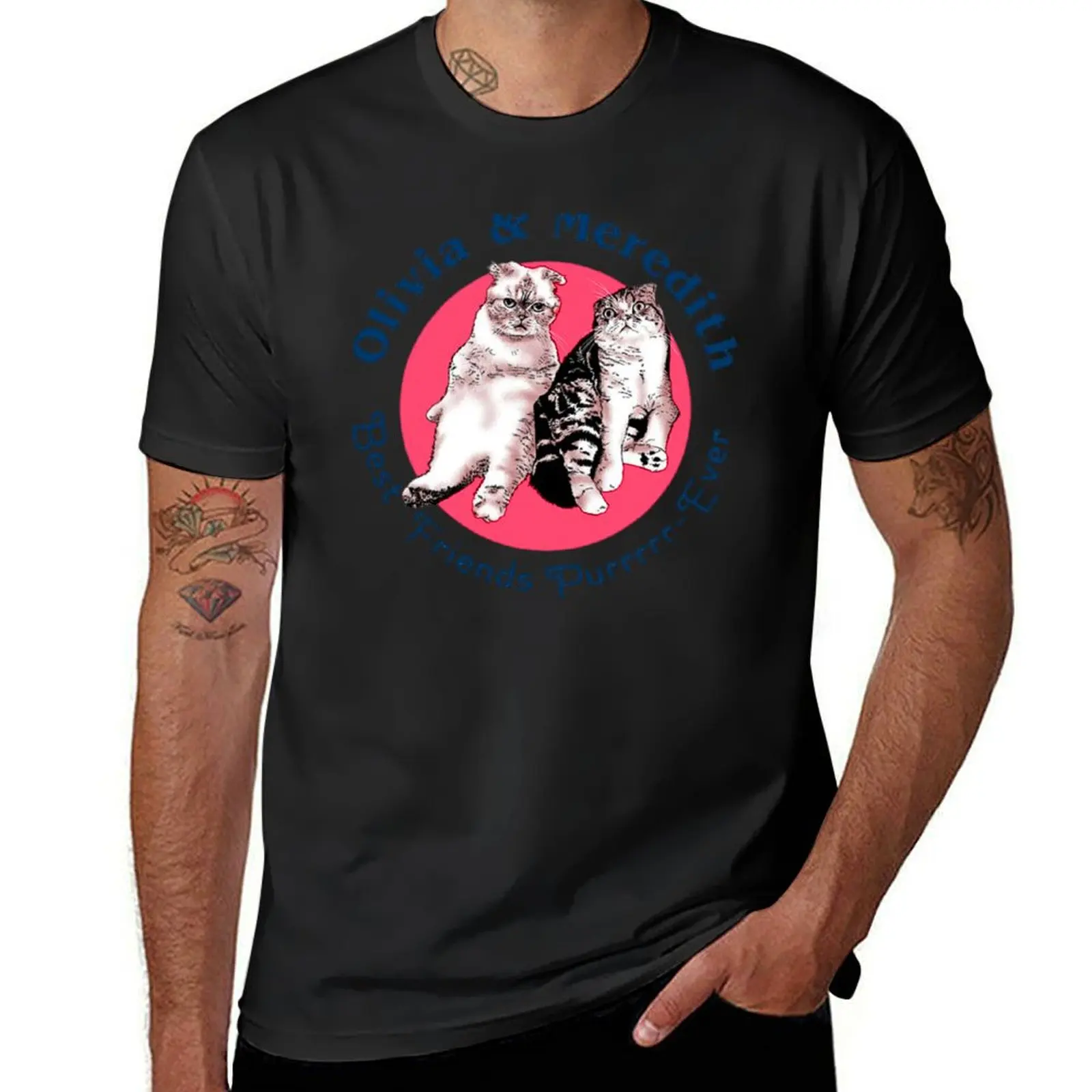 Olivia & Mered-ith Best Friends Purr Ever T-Shirt sports fans man t shirt graphic tee shirt luxury designer tee shirts for men
Olivia & Mered-ith Best Friends Purr Ever T-Shirt sports fans man t shirt graphic tee shirt luxury designer tee shirts for men