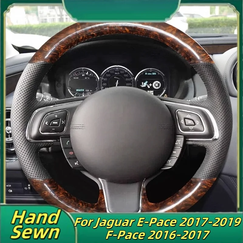 Car Steering Wheel Cover Hand-Sewn Genuine Leather For Jaguar E-Pace 2017-2019 F-Pace 2016-2017 XE XF Car Interior Accessories
Car Steering Wheel Cover Hand-Sewn Genuine Leather For Jaguar E-Pace 2017-2019 F-Pace 2016-2017 XE XF Car Interior Accessories