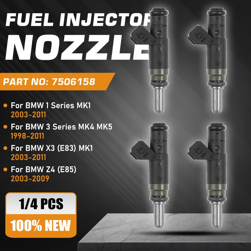 Fuel Injectors Nozzle 7506158 For BMW 1 Series MK1 2003-2011 BMW 3 Series MK4 MK5 1998-2012 BMW X3 2003-2011 BMW Z4 2003-2009
Fuel Injectors Nozzle 7506158 For BMW 1 Series MK1 2003-2011 BMW 3 Series MK4 MK5 1998-2012 BMW X3 2003-2011 BMW Z4 2003-2009