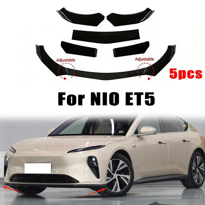 5Pcs ABS Material Universal Car Front Bumper Separator Bumper Lip Body Kit Duck Lip Separator For NIO ET5 Car Accessories
5Pcs ABS Material Universal Car Front Bumper Separator Bumper Lip Body Kit Duck Lip Separator For NIO ET5 Car Accessories