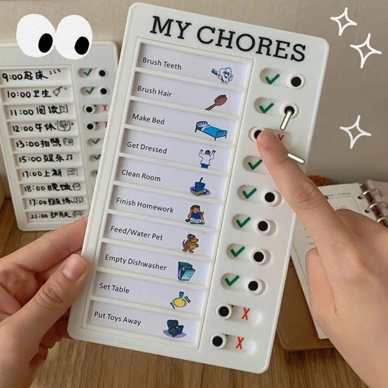 Daily Routine Chart For Kids Reusable Time Management Board Visual Schedule Board Daily Chore Checklist Board 12x20cm
Daily Routine Chart For Kids Reusable Time Management Board Visual Schedule Board Daily Chore Checklist Board 12x20cm