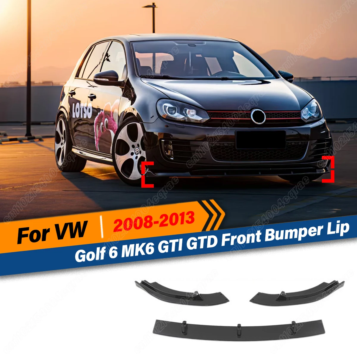 For Volkswagen VW Golf 6 MK6 GTI R R20 2008 2009 2010 2011 2012 2013 Car Front Bumper Lip Diffuser Spoiler Blade Guard Protector
For Volkswagen VW Golf 6 MK6 GTI R R20 2008 2009 2010 2011 2012 2013 Car Front Bumper Lip Diffuser Spoiler Blade Guard Protector