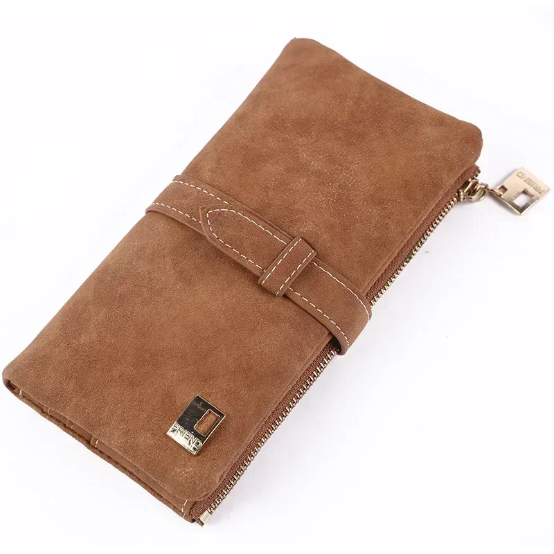 New Fashion Women Wallets Drawstring Nubuck Leather Zipper Wallet Women's Long Design Purse Two Fold More Color Clutch
New Fashion Women Wallets Drawstring Nubuck Leather Zipper Wallet Women's Long Design Purse Two Fold More Color Clutch