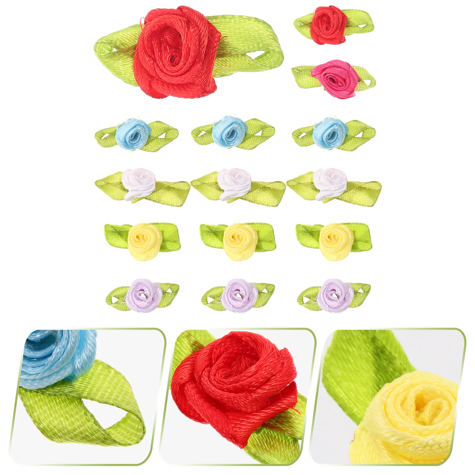 Ribbon Roses Multicolor Sewing Flower Rosettes Flowers Artificial Small Craft Faux
Ribbon Roses Multicolor Sewing Flower Rosettes Flowers Artificial Small Craft Faux