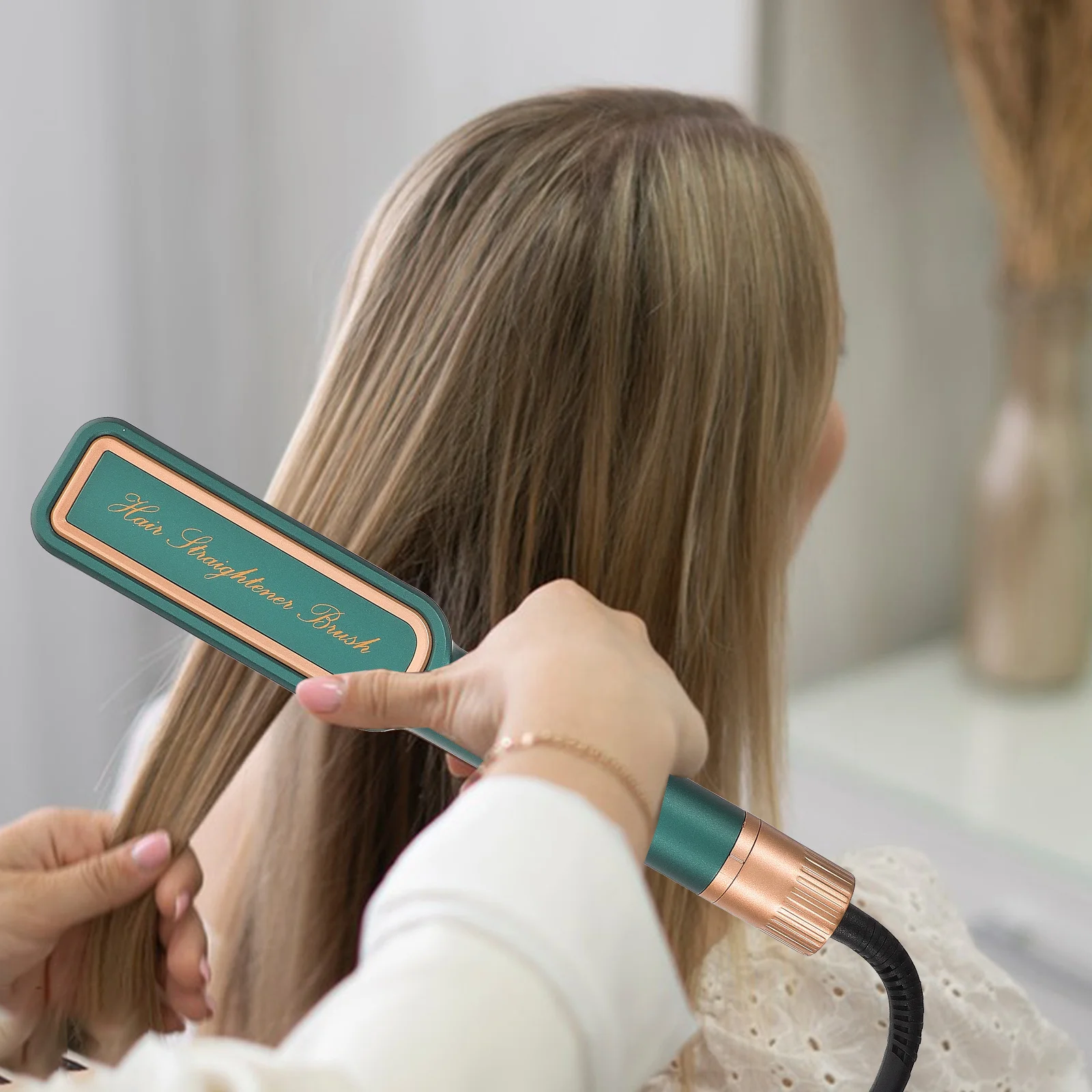 Hair Straightener Adjustable Temperature Portable Lightweight Cordless Hair Styling Tool for Women Safe Plug
Hair Straightener Adjustable Temperature Portable Lightweight Cordless Hair Styling Tool for Women Safe Plug