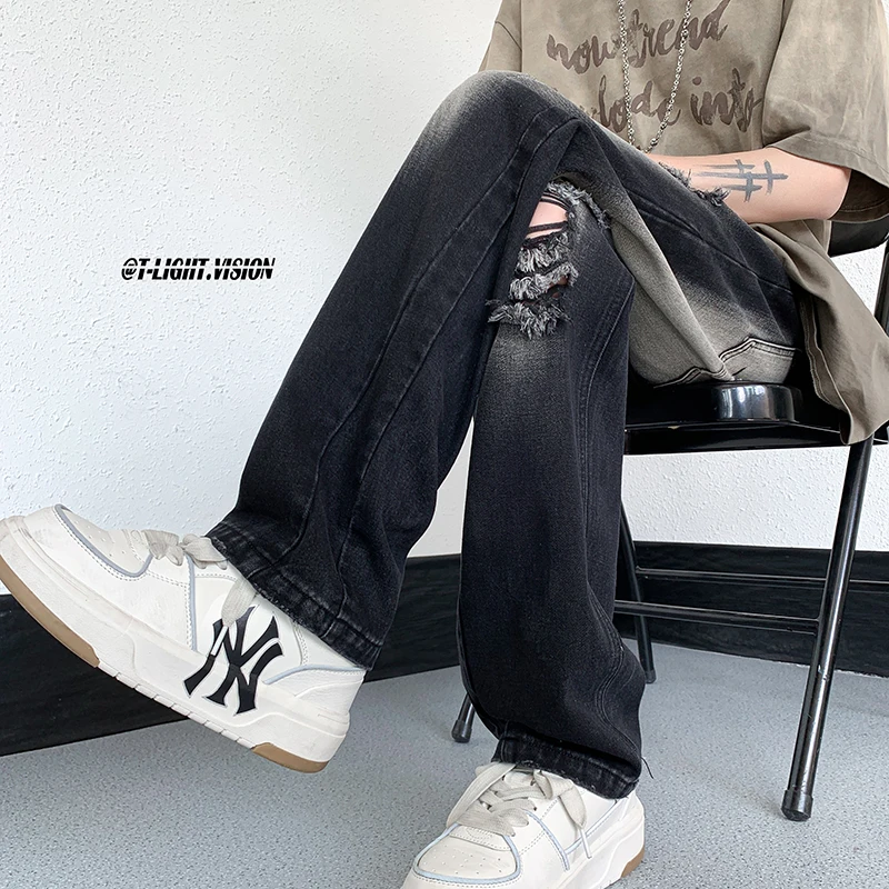 Retro Waed American Sle Men's Jeans Distred Straight Leg Loose Fit Summer Trendy Brand Long Pants Youth Sle
Retro Waed American Sle Men's Jeans Distred Straight Leg Loose Fit Summer Trendy Brand Long Pants Youth Sle