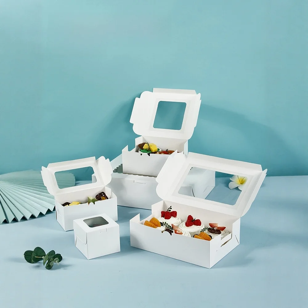 Бумажная коробка для хранения кексов, открывающееся окно, коробка для выпечки маффинов, пирогов, кондитерских изделий, настраиваемая кухонная утварь
Бумажная коробка для хранения кексов, открывающееся окно, коробка для выпечки маффинов, пирогов, кондитерских изделий, настраиваемая кухонная утварь