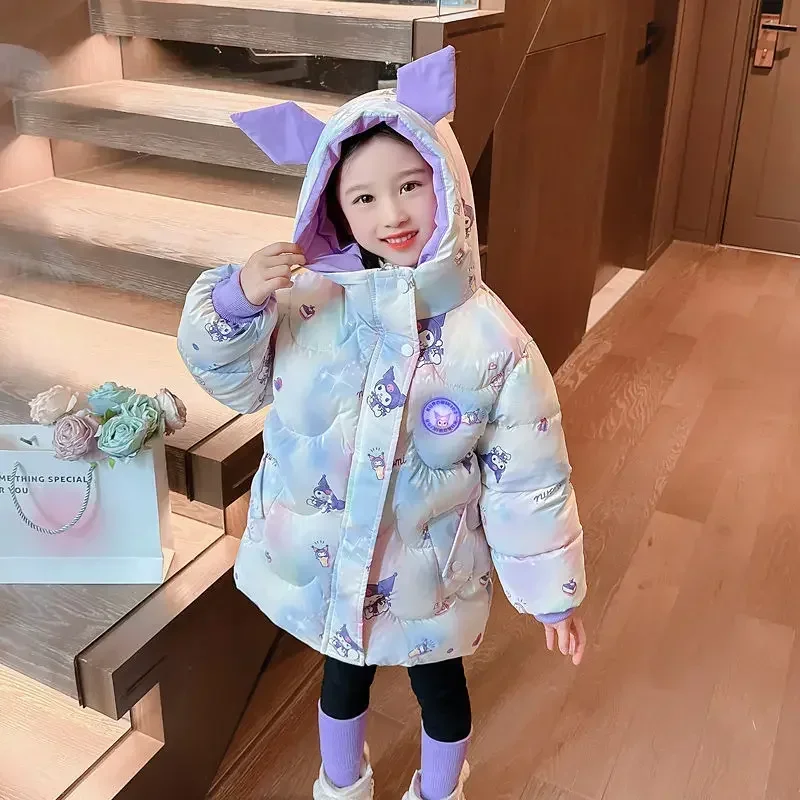 Kuromi Anime Kawaii Sanrio Ins Children Cotton Padded Coat Clothes Spring Winter Children Princess Hooded Jacket Gifts for Kids
Kuromi Anime Kawaii Sanrio Ins Children Cotton Padded Coat Clothes Spring Winter Children Princess Hooded Jacket Gifts for Kids