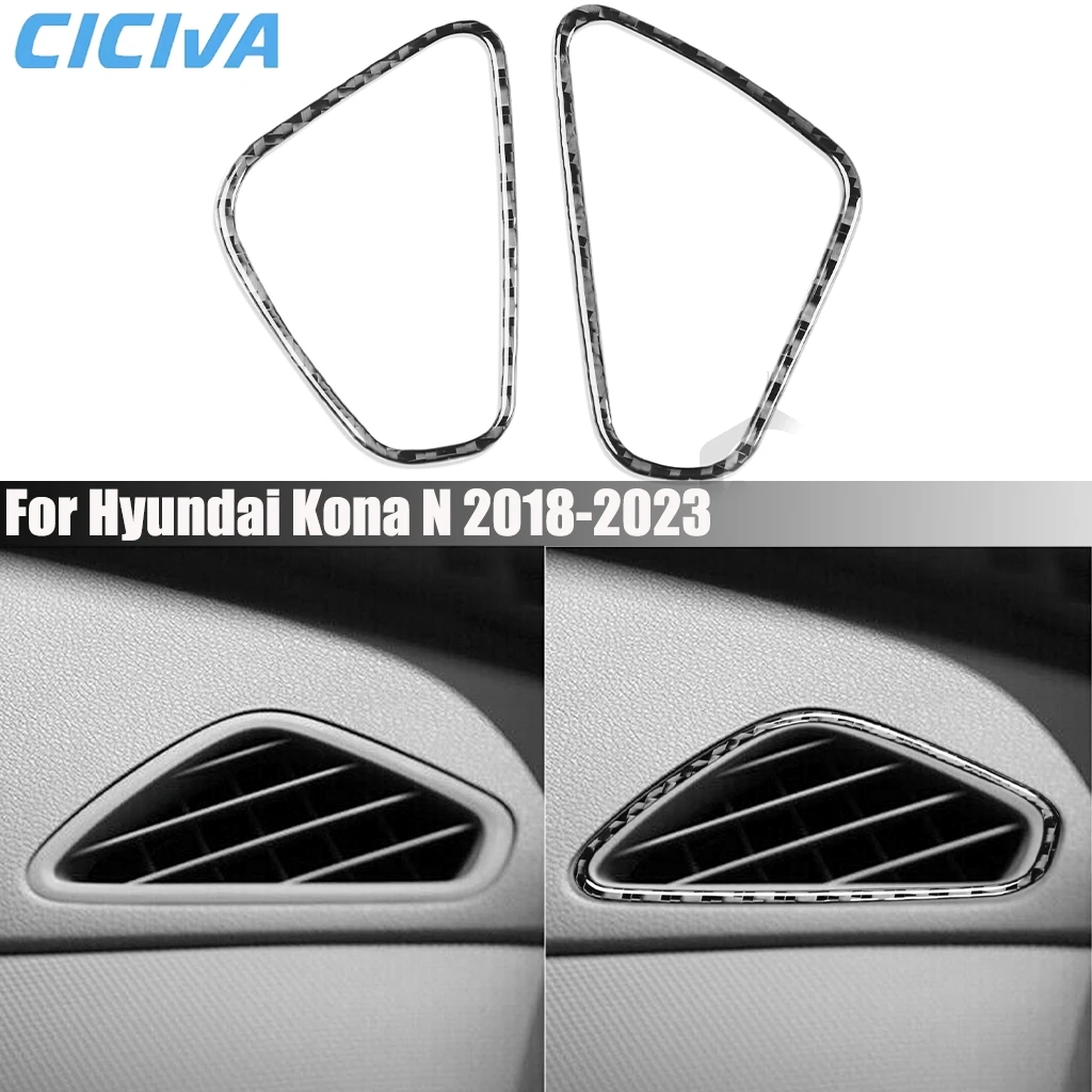 Carbon Fiber Car Accessories Dashboard Air Vent Outlet Panel Interior Cover Modified Trim Sticker For Hyundai Kona N 2018-2023
Carbon Fiber Car Accessories Dashboard Air Vent Outlet Panel Interior Cover Modified Trim Sticker For Hyundai Kona N 2018-2023
