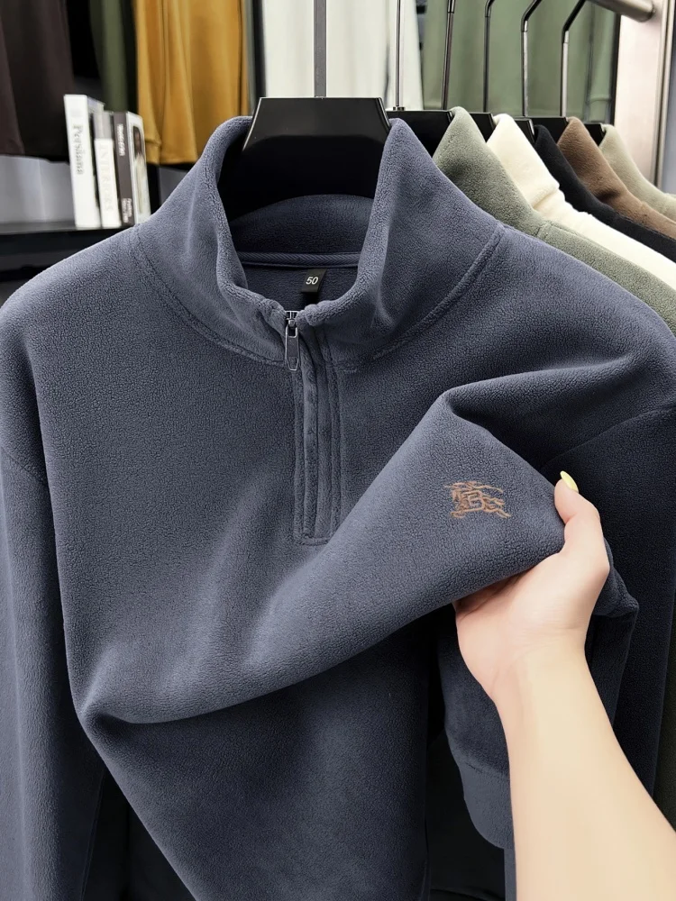 Designer brand luxury men's sweater new trend embroidery Paul pullover half zipper stand up collar warm soft plush casual top
Designer brand luxury men's sweater new trend embroidery Paul pullover half zipper stand up collar warm soft plush casual top