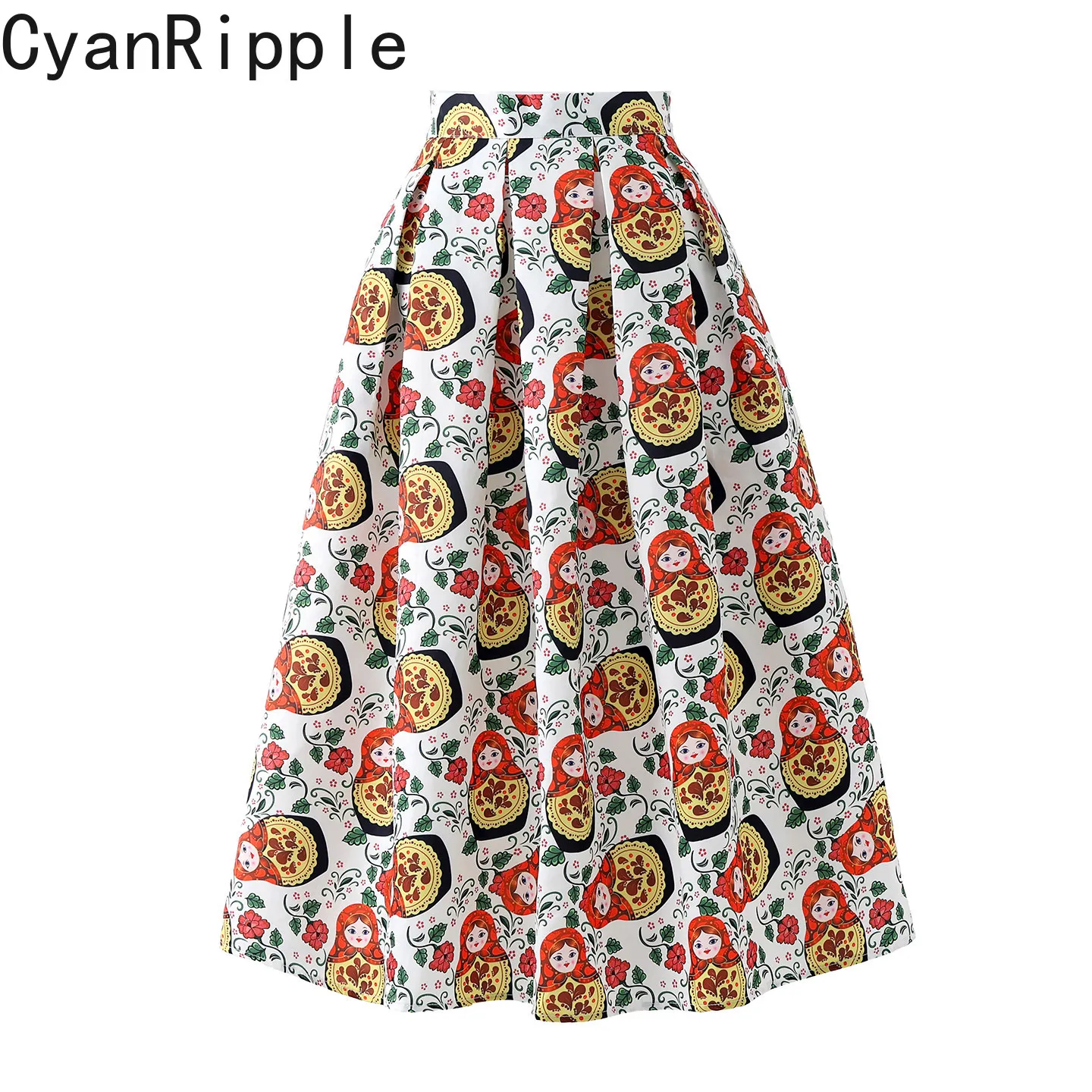 High Quality American Retro Printed High Waist Women Puff Skirt All-match New Spring Summer Elegant Mid-long Female A-line Skirt
High Quality American Retro Printed High Waist Women Puff Skirt All-match New Spring Summer Elegant Mid-long Female A-line Skirt