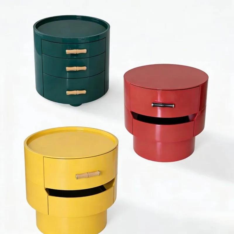 Solid wood paint, bedside table, bedroom modern simple high-end bedside locker
Solid wood paint, bedside table, bedroom modern simple high-end bedside locker