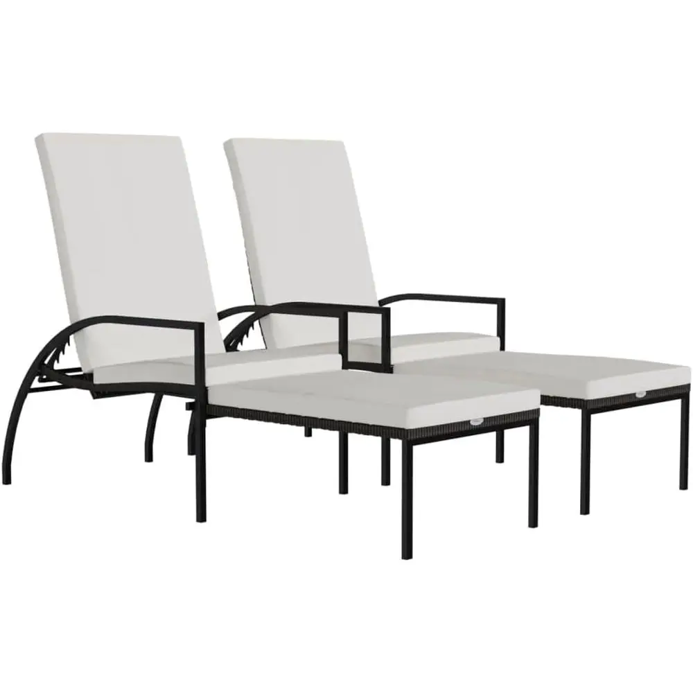 Стильные уличные шезлонги из ротанга: оцинкованная сталь, мягкая спинка и подлокотники, коричневый комплект мебели для патио с кремовыми подушками
Стильные уличные шезлонги из ротанга: оцинкованная сталь, мягкая спинка и подлокотники, коричневый комплект мебели для патио с кремовыми подушками