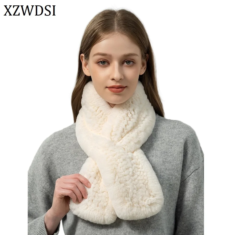 Зимний вязаный шарф унисекс с натуральным мехом кролика рекс для мужчин и женщин, теплая на шею, глушители из натурального меха
Зимний вязаный шарф унисекс с натуральным мехом кролика рекс для мужчин и женщин, теплая на шею, глушители из натурального меха