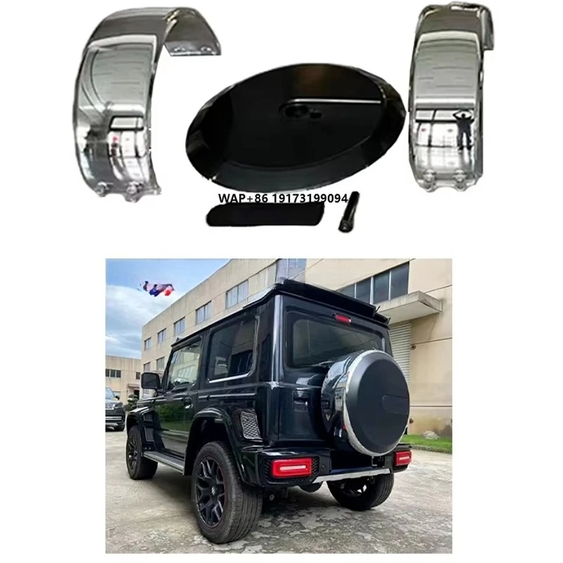 High Quality 3 Door 5 Door Chrome Car Spare Tyre Wheel Cover for Suzuki Jimny Jb74 Upgrade to B Design Spare Tire Cover
High Quality 3 Door 5 Door Chrome Car Spare Tyre Wheel Cover for Suzuki Jimny Jb74 Upgrade to B Design Spare Tire Cover