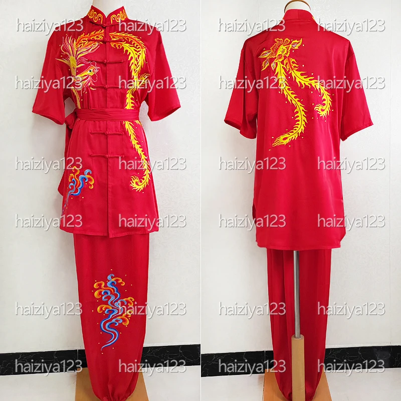 Embroidered phoenix Wushu uniform Kungfu clothing Martial arts suit Taolu Changquan costumefor men women girl boy kids adults
Embroidered phoenix Wushu uniform Kungfu clothing Martial arts suit Taolu Changquan costumefor men women girl boy kids adults