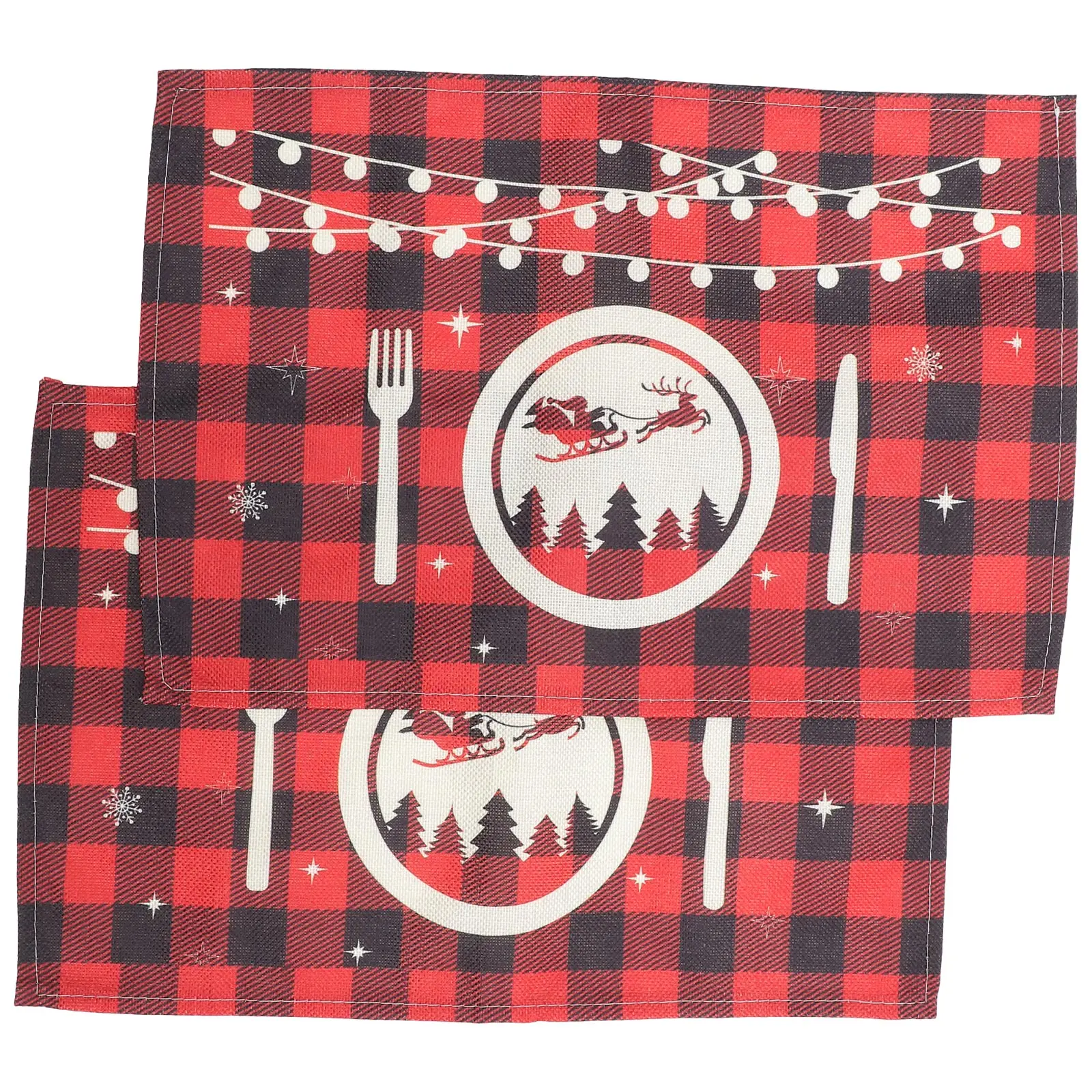 2Pcs RedBlackPlaidChristmasPlacemats HeatResistantPlaceMats DiningTableCoasters FestiveNapkins XmasPartyTableProtection Decor
2Pcs RedBlackPlaidChristmasPlacemats HeatResistantPlaceMats DiningTableCoasters FestiveNapkins XmasPartyTableProtection Decor