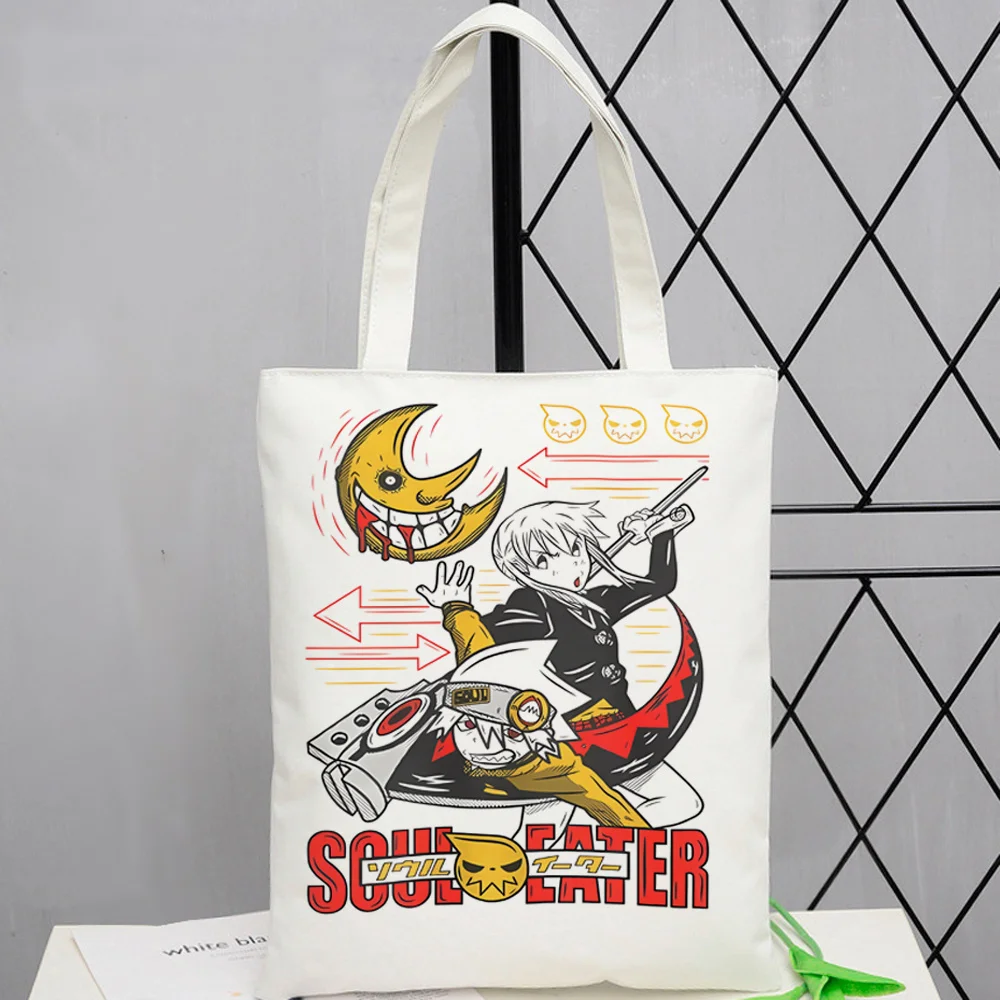 Soul Eater tote bag y2k bolsas de tela foldable einkaufstasche shoulder woman
Soul Eater tote bag y2k bolsas de tela foldable einkaufstasche shoulder woman