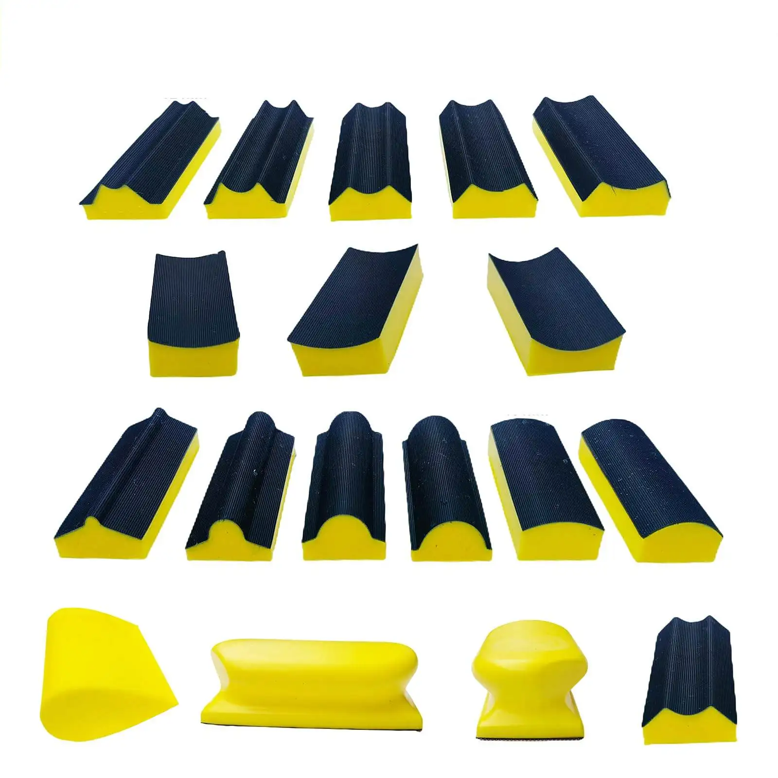 16pcs Handheld Hand Sanding Blocks Set Hook and Loop Interchangeable Design for Diverse Applications Woodworking Tool
16pcs Handheld Hand Sanding Blocks Set Hook and Loop Interchangeable Design for Diverse Applications Woodworking Tool