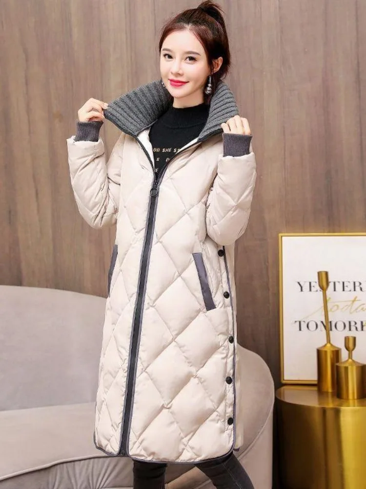 2023 Winter New Women Mid Length Coat High Collar Outwear Lightweight Cotton Large Size Overcoat Warm Stand Up Collar Jacket
2023 Winter New Women Mid Length Coat High Collar Outwear Lightweight Cotton Large Size Overcoat Warm Stand Up Collar Jacket